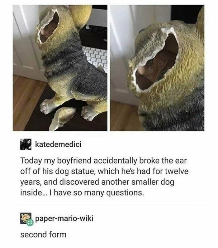 This Dog Inside A Dog Statue