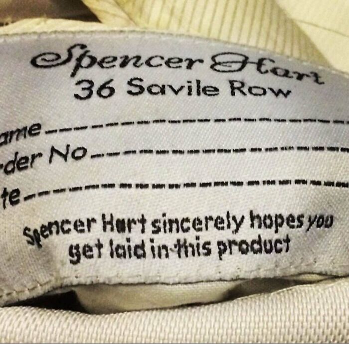 Label Buried Deep In My Inside Suit Pocket