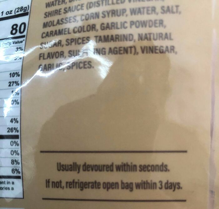 Found On The Back Of My Beef Jerky. Idk I Thought It Belonged Here