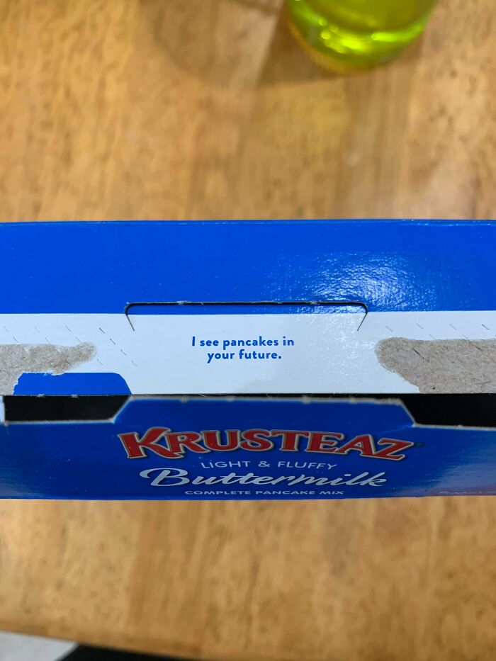 A Rather Accurate Prediction From My Pancake Mix This Morning