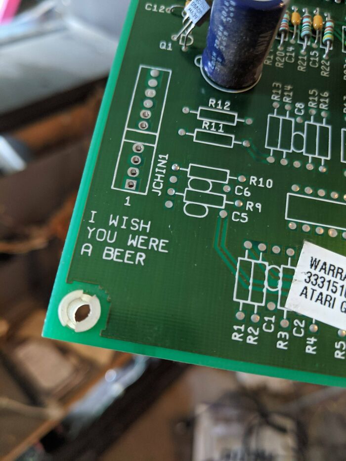 On A Board From A San Francisco Rush Cabinet I Am Rebuilding