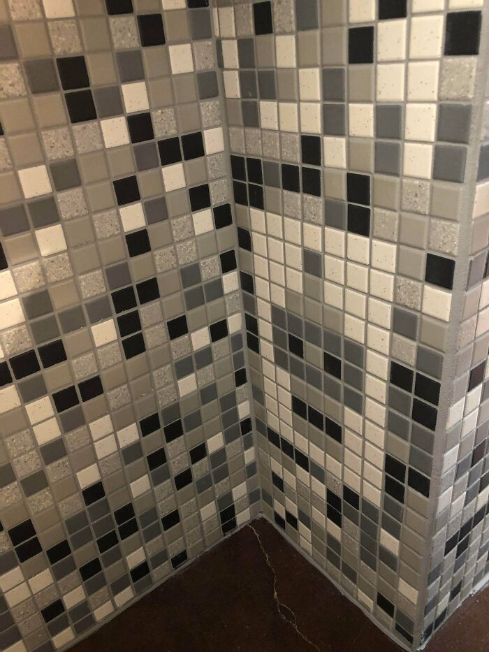 My Wife And I Opened A Salon. I Hid This On The Side Of The Backbar When We Tiled It