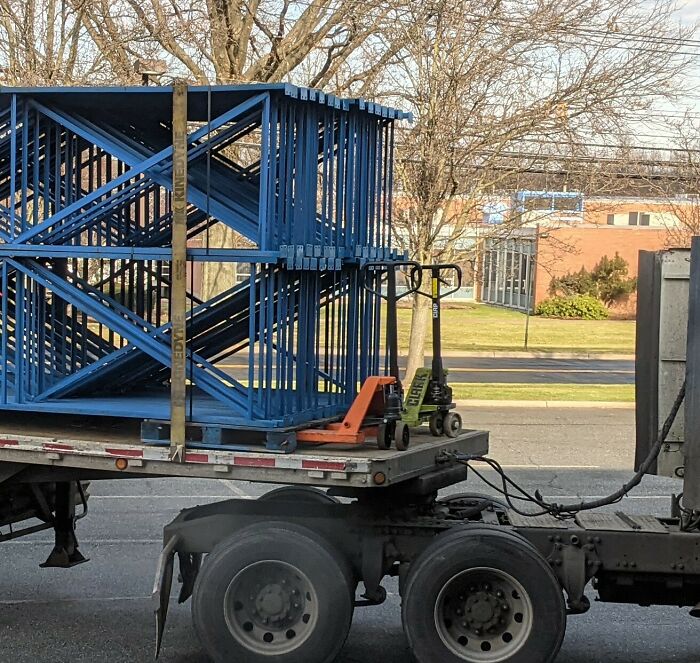 They Even Turned The Wheels Sideways For Extra Security