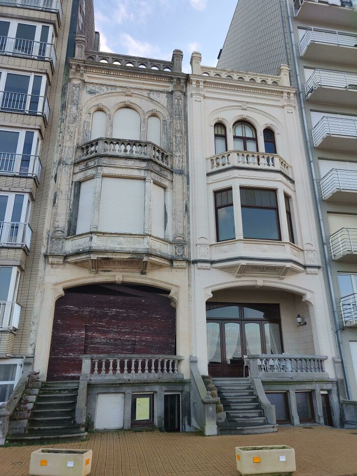 These Two Identical Houses. One In A Great Shape One In A Terrible Shape