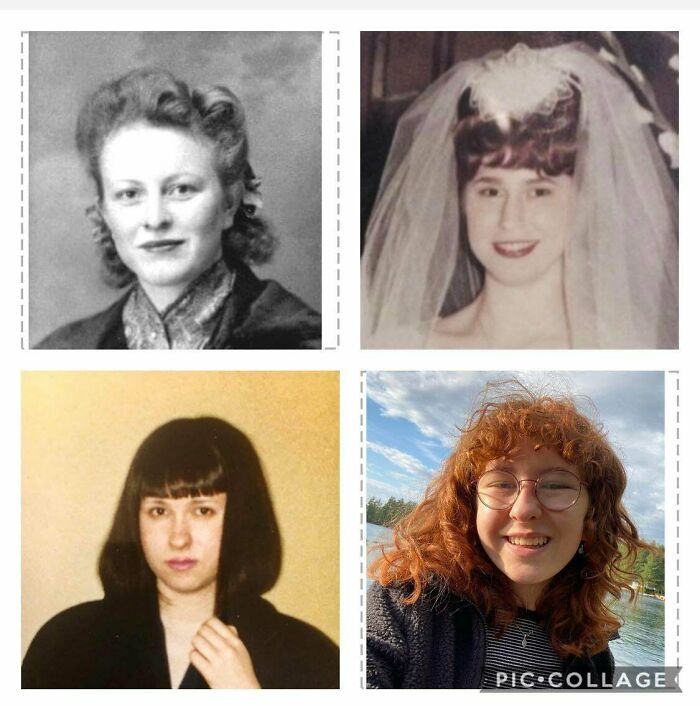 Four Generations Of Maternal Lineage. Mostly Of Volga German Decent! Great Grandma And Grandma Also Had Red Hair