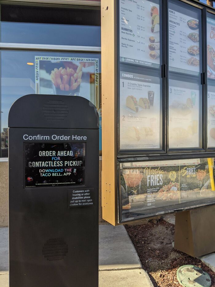 Taco Bell Drive-Through. Intercom Before Menu