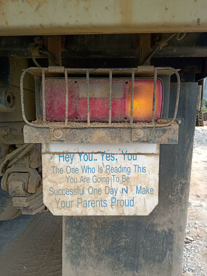 Saw This On The Back Of A Truck