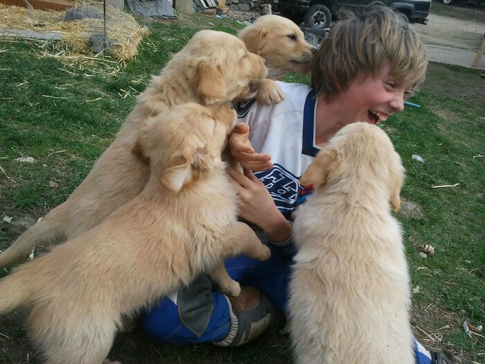 My Nephew Making Some New Friends