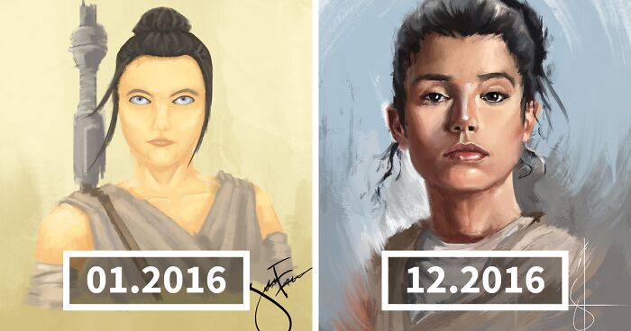 ‘Draw This Again’ Challenge Shows That Practice Makes Perfect (50 Pics)