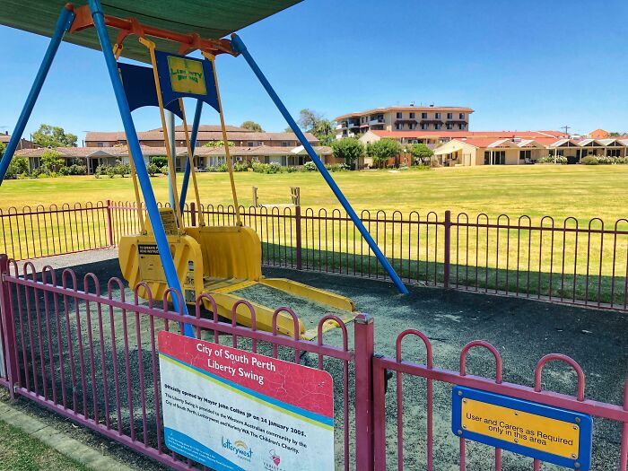 Our Park Has A Wheelchair Swing
