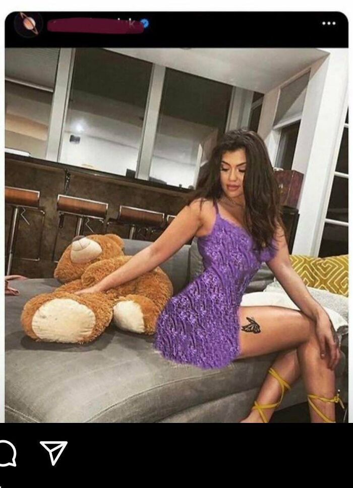 She Literally Shopped A Tattoo And A Whole Dress On Herself