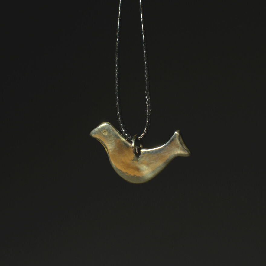 Brass Pendant "Bird"
