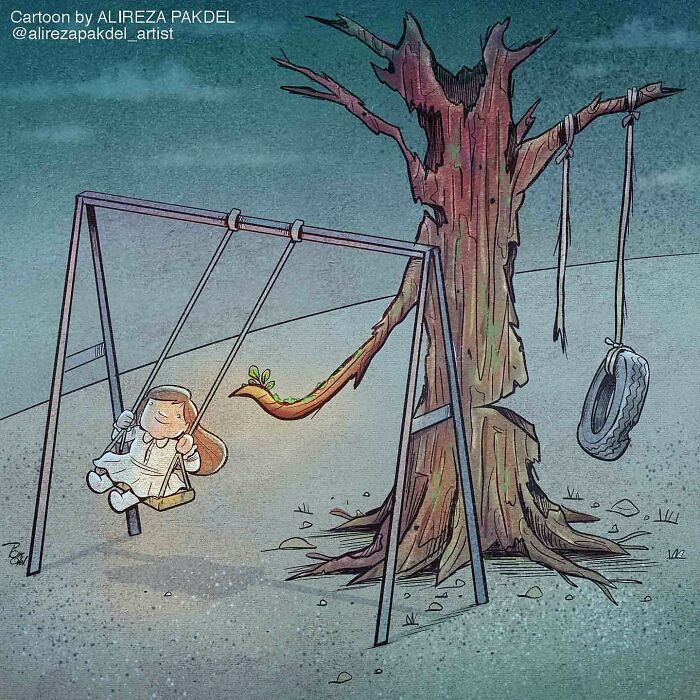 41 Illustrations That Question Modern Society By An Iranian Artist