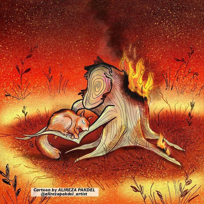 41 Illustrations That Question Modern Society By An Iranian Artist