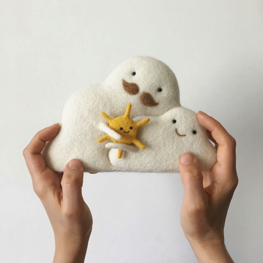 This Ukrainian Artist Creates Wool Sculptures So Adorable That You Will Fall In Love