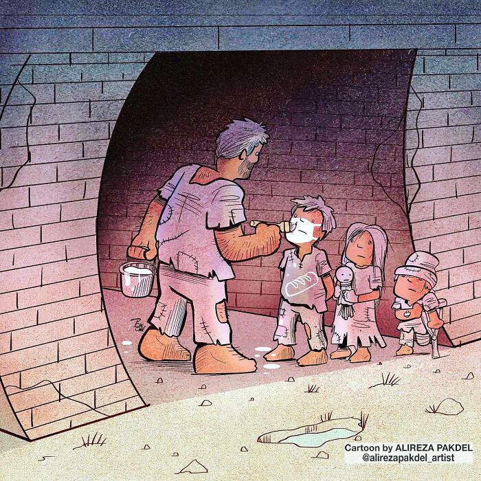 41 Illustrations That Question Modern Society By An Iranian Artist