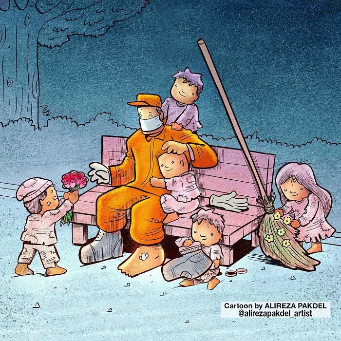 41 Illustrations That Question Modern Society By An Iranian Artist