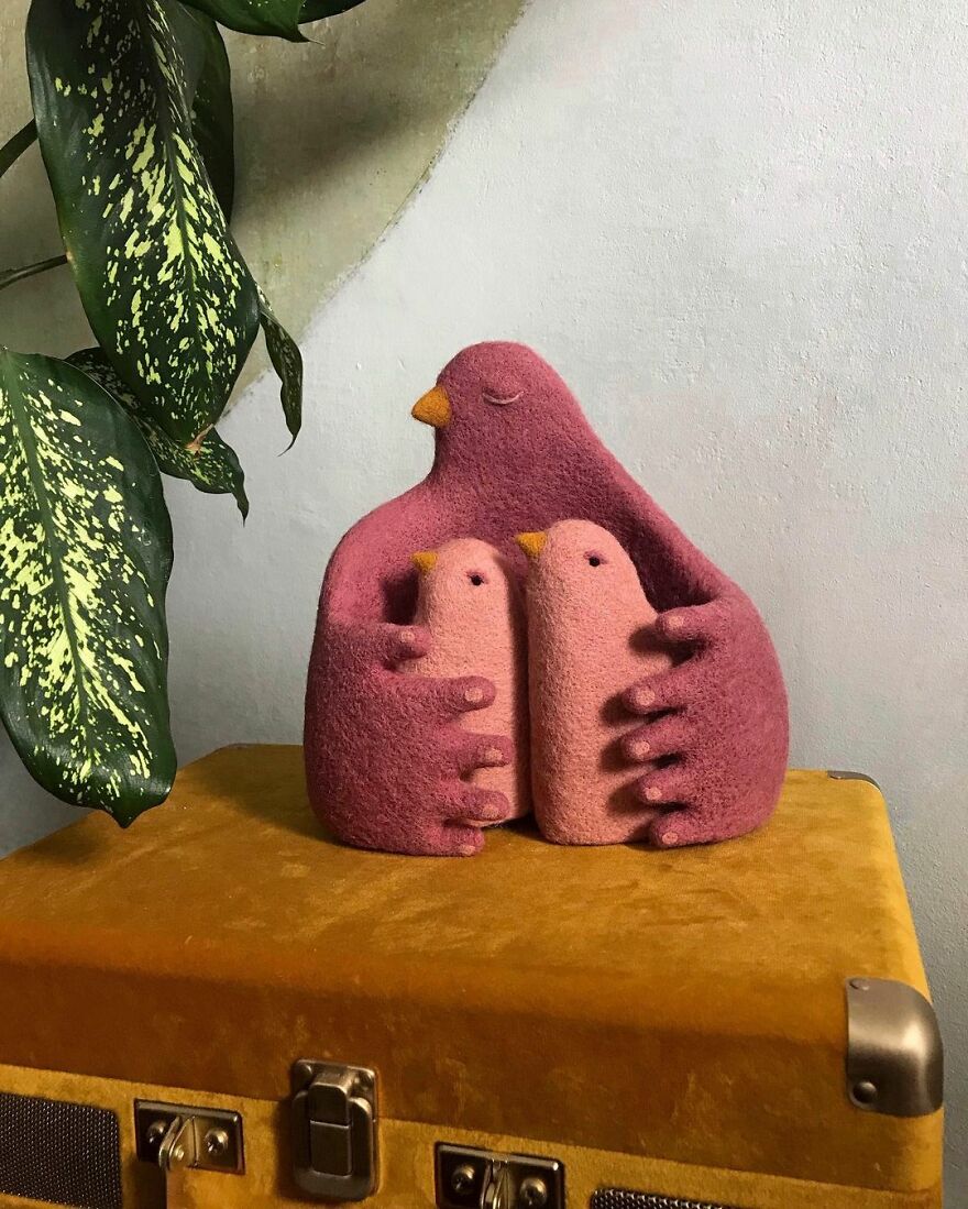 This Ukrainian Artist Creates Wool Sculptures So Adorable That You Will Fall In Love
