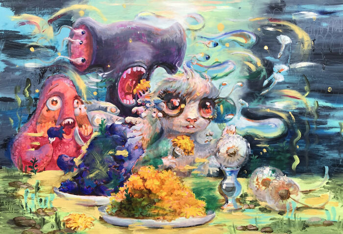 Oil Painting “Uncontrollable Lightness”