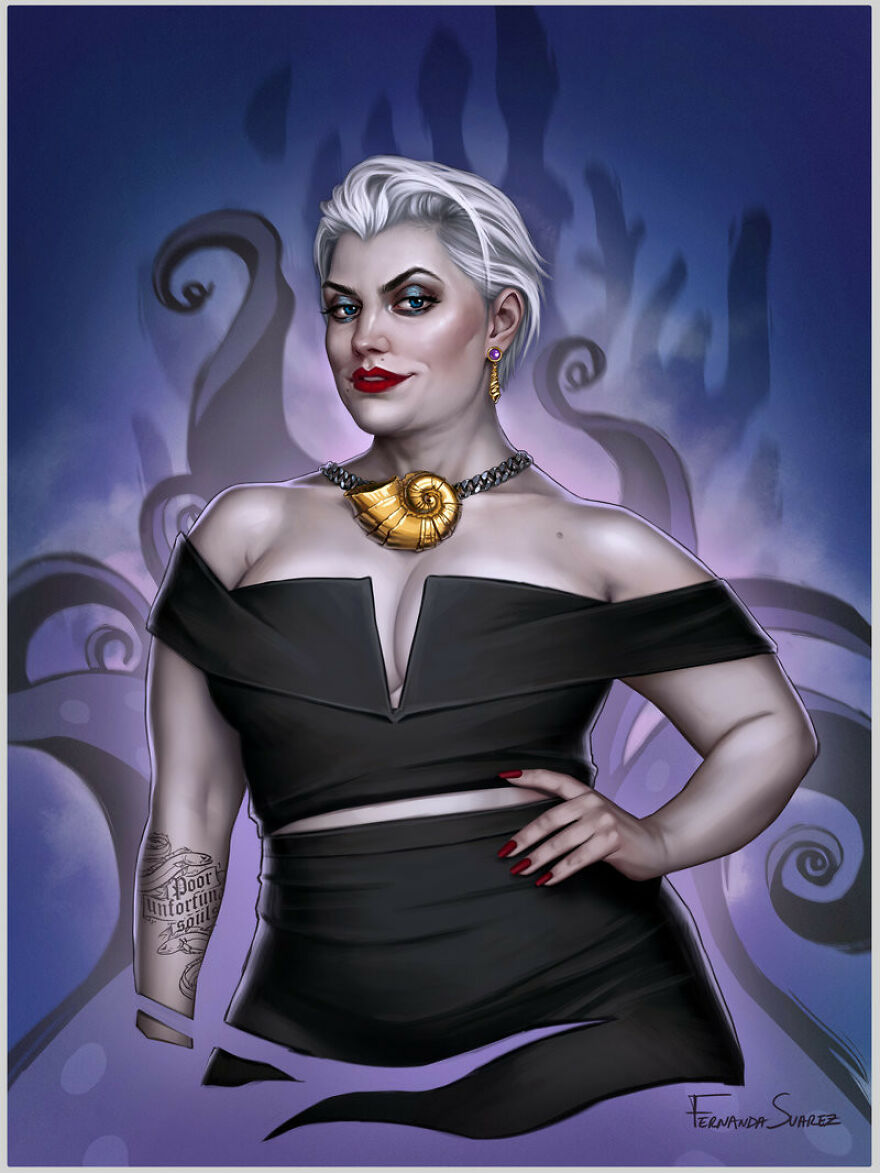 Artist Fernanda Suarez Shows How Disney Characters Would Look In Modern Day Life