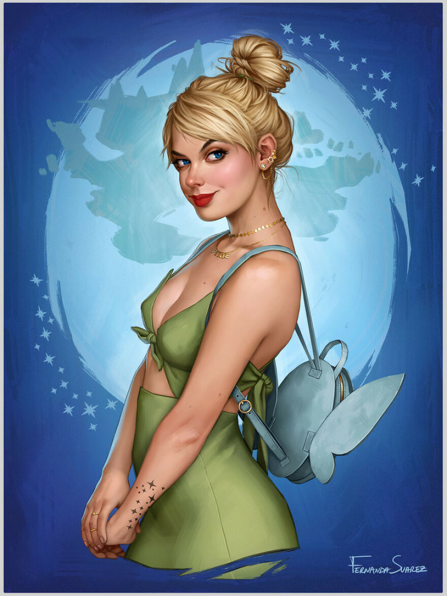 Artist Fernanda Suarez Shows How Disney Characters Would Look In Modern Day Life