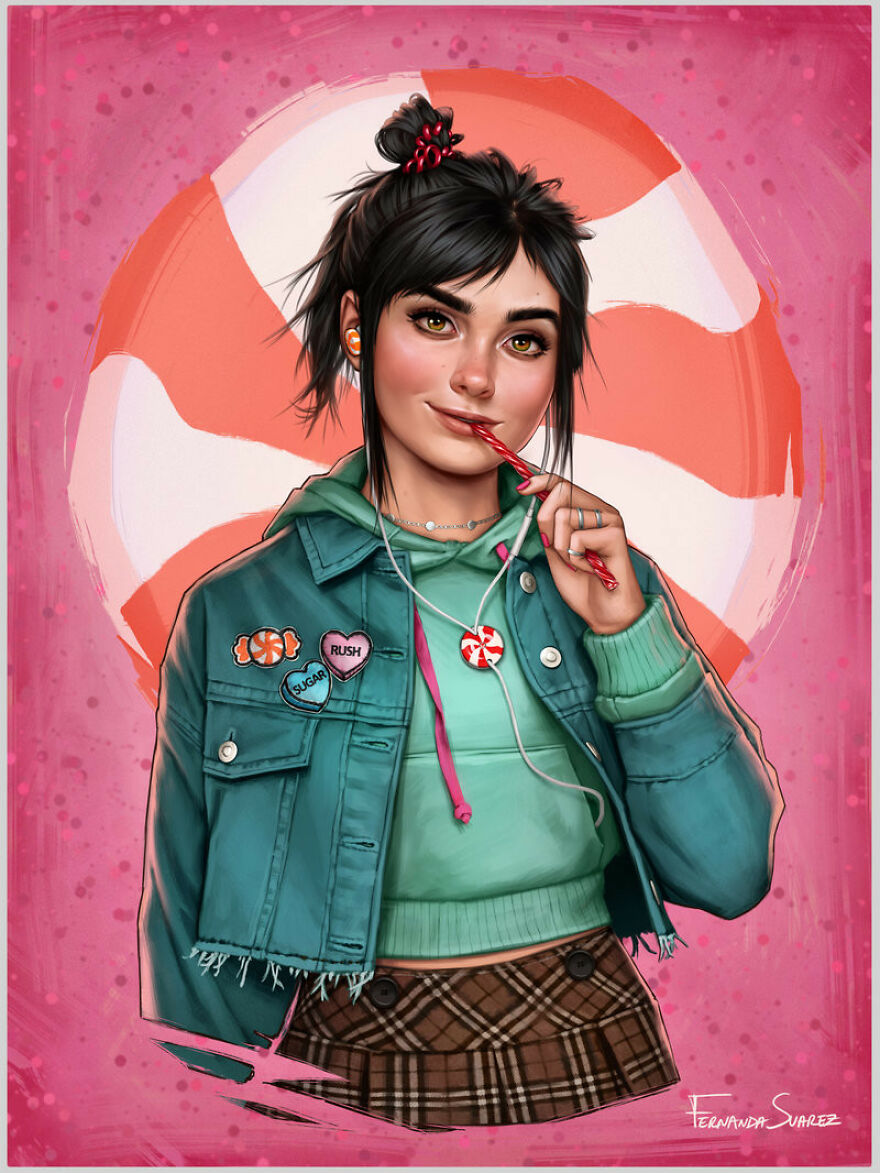 Artist Fernanda Suarez Shows How Disney Characters Would Look In Modern Day Life