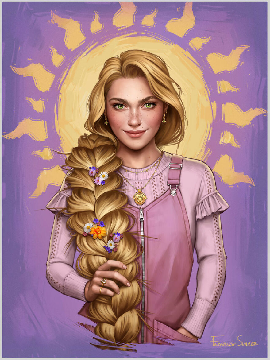 Artist Fernanda Suarez Shows How Disney Characters Would Look In Modern Day Life