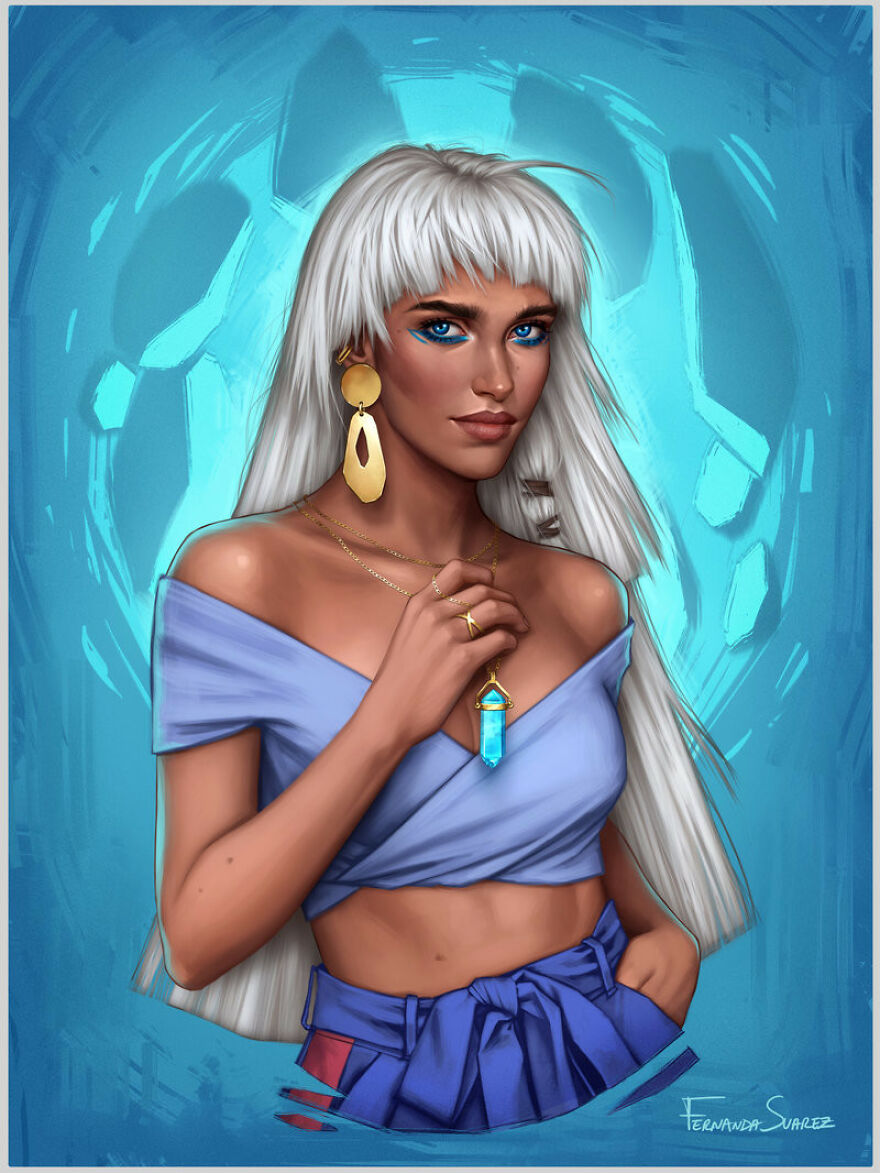 Artist Fernanda Suarez Shows How Disney Characters Would Look In Modern Day Life