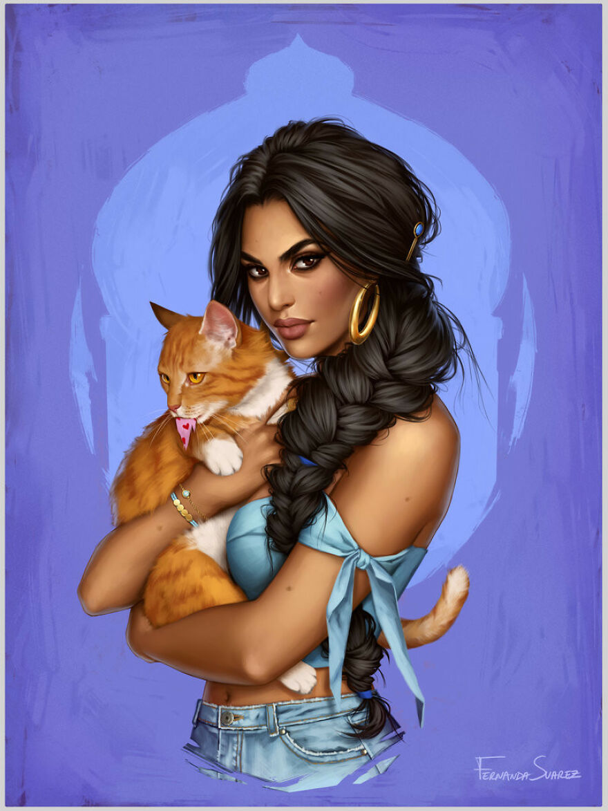 Artist Fernanda Suarez Shows How Disney Characters Would Look In Modern Day Life