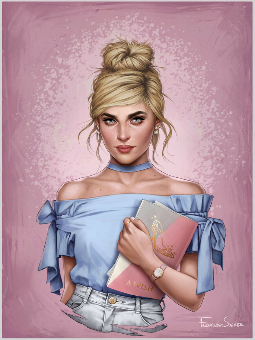 Artist Fernanda Suarez Shows How Disney Characters Would Look In Modern Day Life