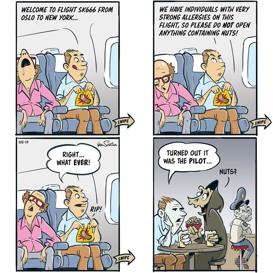 Artist Creates Funny Comics About A Girl's Afterlife