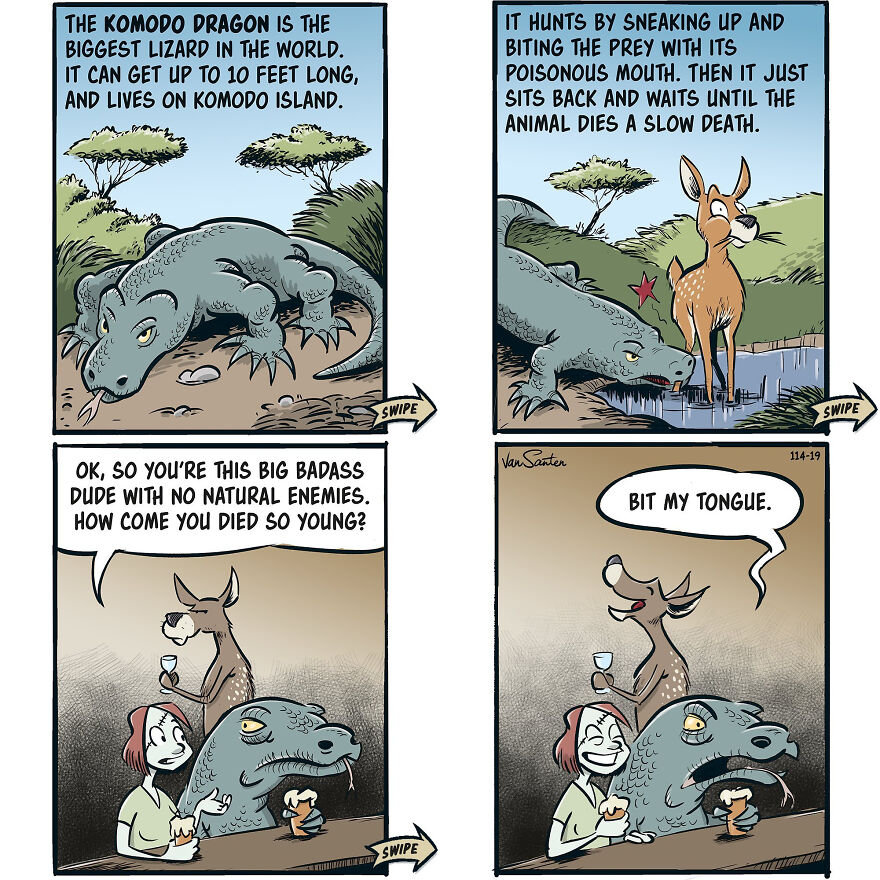 Artist Creates Funny Comics About A Girl's Afterlife