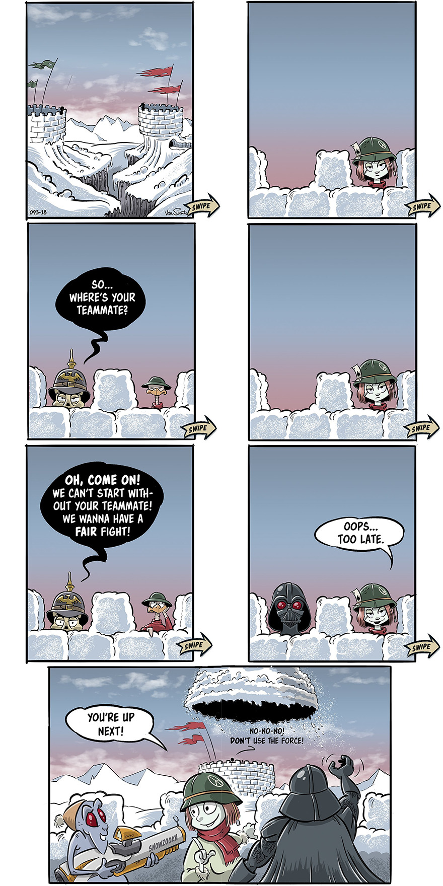 Artist Creates Funny Comics About A Girl's Afterlife