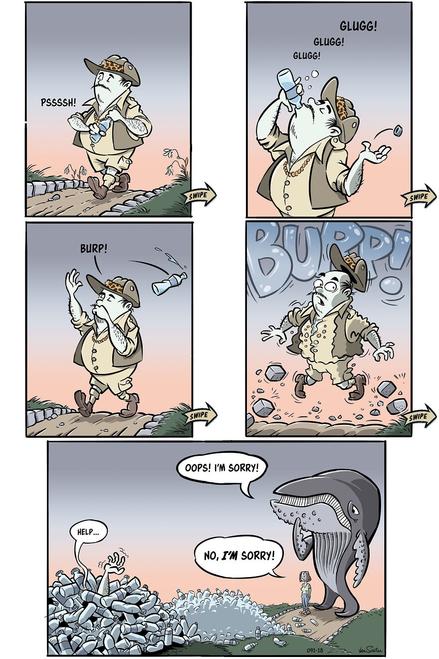 Artist Creates Funny Comics About A Girl's Afterlife