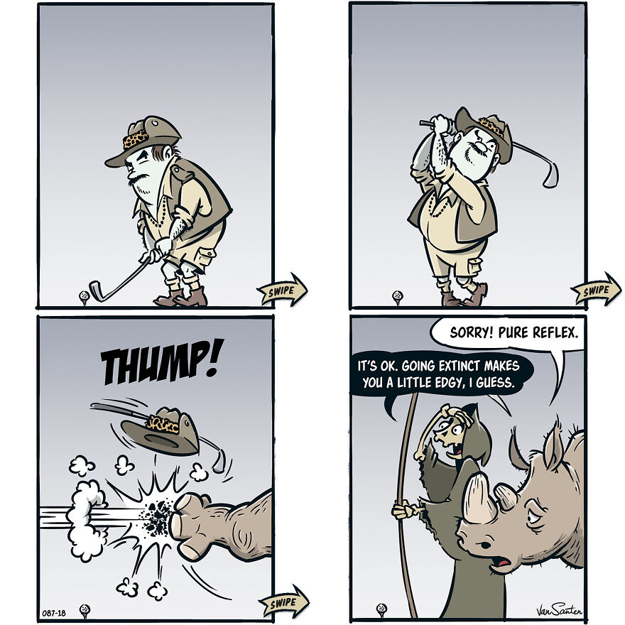 Artist Creates Funny Comics About A Girl's Afterlife