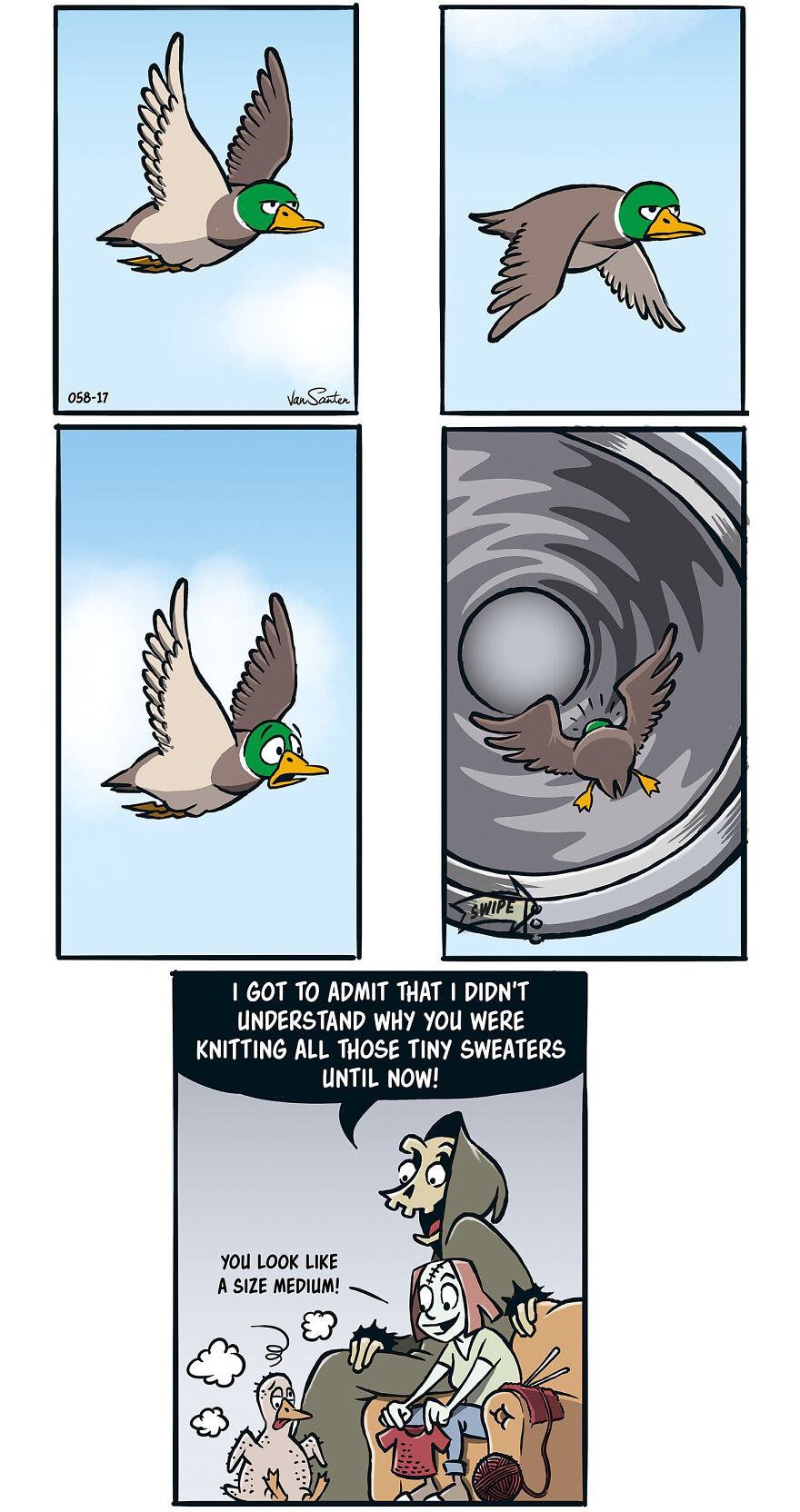 Artist Creates Funny Comics About A Girl's Afterlife