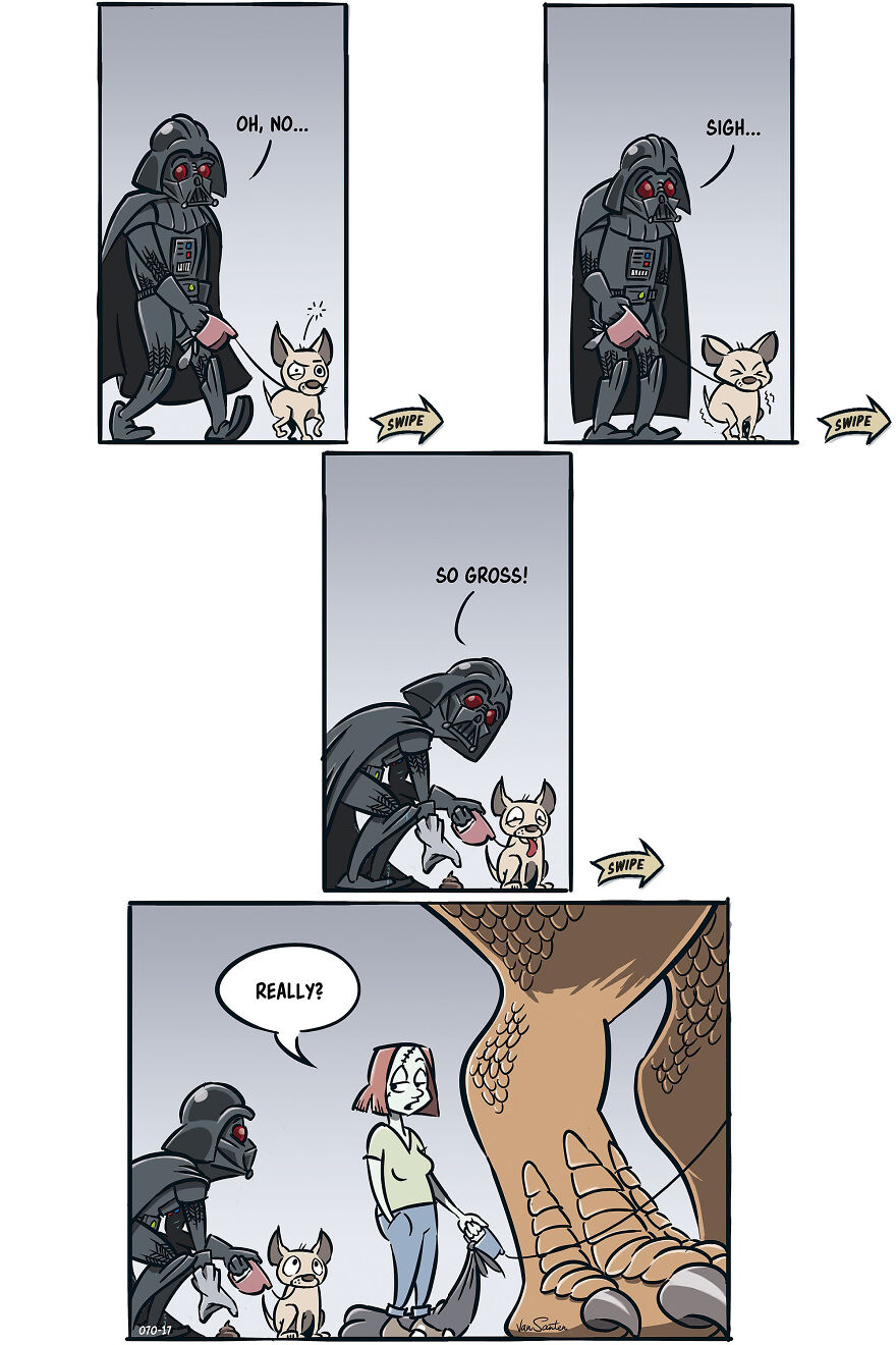 Artist Creates Funny Comics About A Girl's Afterlife