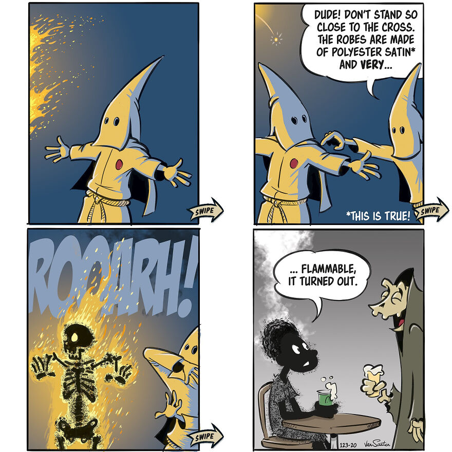 Artist Creates Funny Comics About A Girl's Afterlife