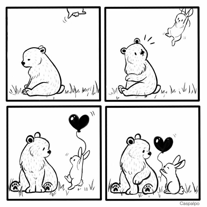 Artist Shows The Daily Life Of A Couple Formed By A Bear And A Rabbit And This Is Very Cute