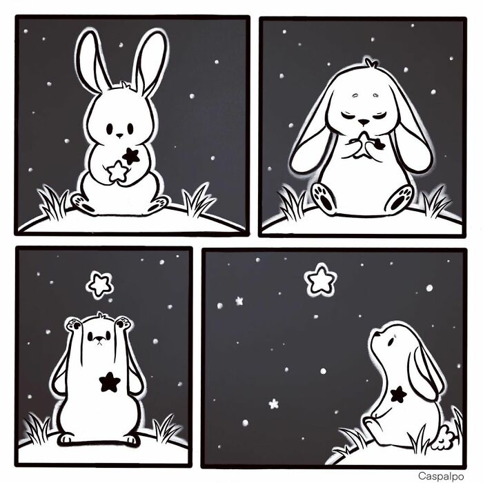 Artist Shows The Daily Life Of A Couple Formed By A Bear And A Rabbit And This Is Very Cute