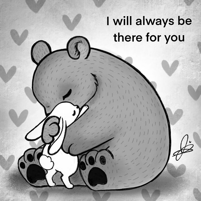 Artist Shows The Daily Life Of A Couple Formed By A Bear And A Rabbit And This Is Very Cute