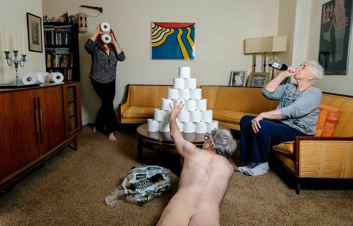 April 12, Quarantine In Queens, Day 31. A Beautiful Friend From Colorado Finally Mailed Us Toilet Paper And We Are Celebrating And In Tears.