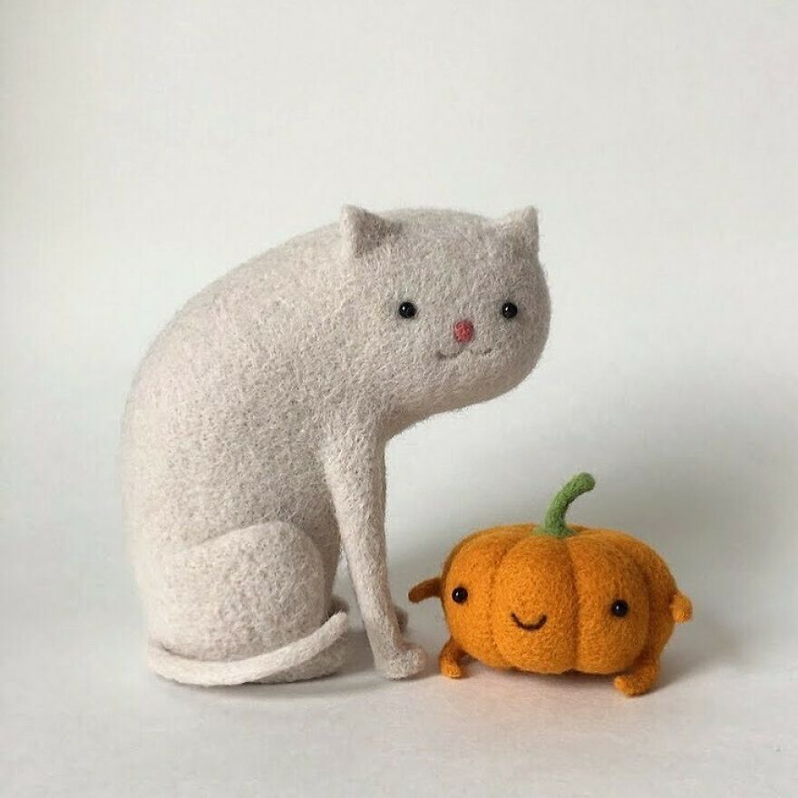 This Ukrainian Artist Creates Wool Sculptures So Adorable That You Will Fall In Love