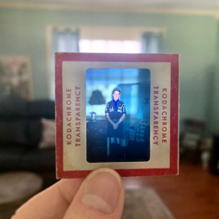 Photographer Shows Slides From The Past On Current Photographs Recording The Feeling Of The Passage Of Time