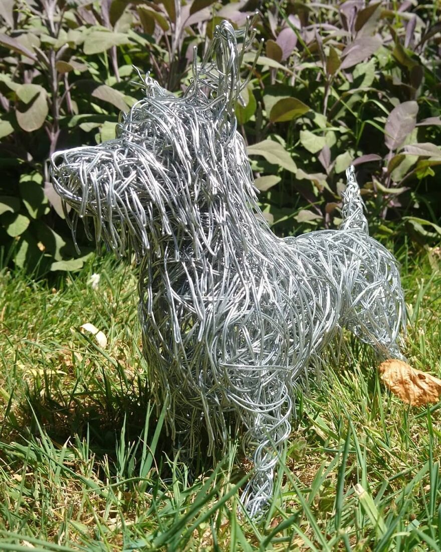 This Artist Makes Stunning Horse Sculptures Out Of Wire