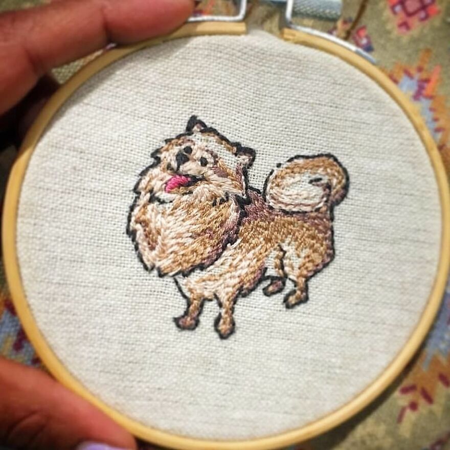 I Made My First Pet Embroidery Of Our Family Dog Who Passed Away For My Mom In 2018, Now I Make Them Professionally I Made My First Pet Embroidery Of Our Family Dog Who Passed Away For My Mom In 2018, Now I Make Them Professionally