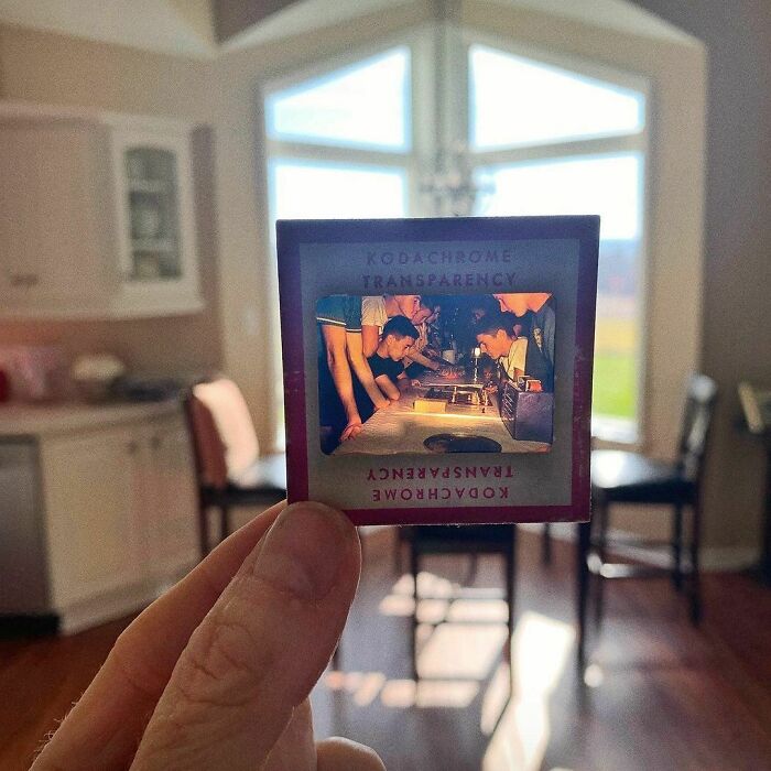 Photographer Shows Slides From The Past On Current Photographs Recording The Feeling Of The Passage Of Time