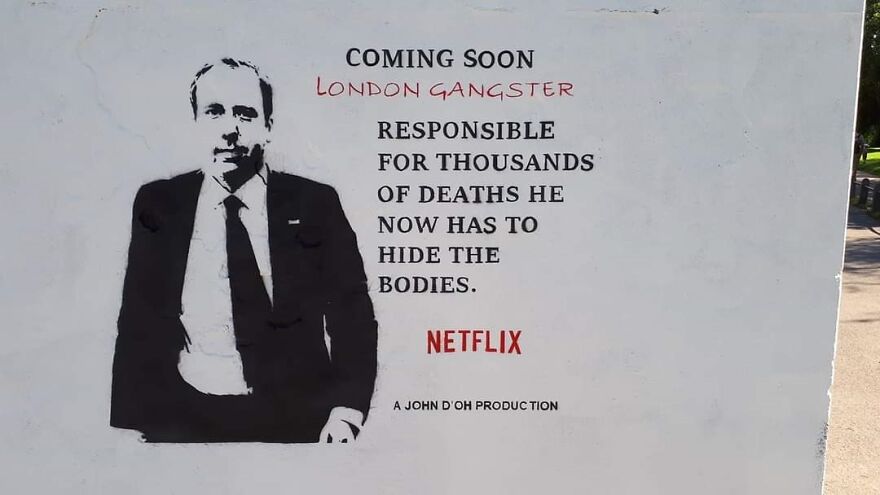 London Gangster Matt Hancock Painted In Gloucester United Kingdom