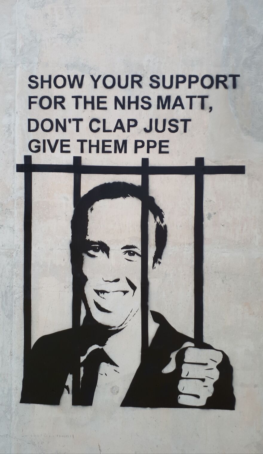 Lock Him Up.matt Hancock Painted In Bristol United Kingdom