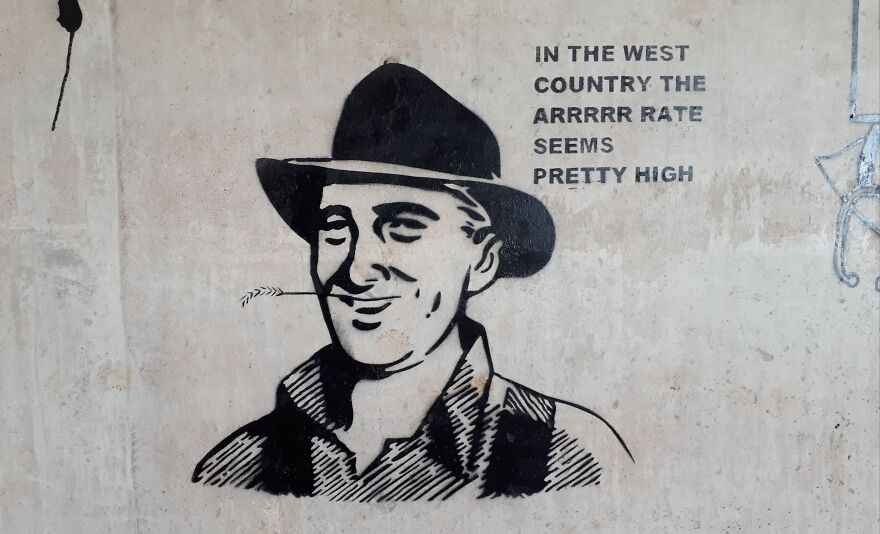 In The West Country The Arrrrr Rate Seem Pretty Stromg.painted In Bristol